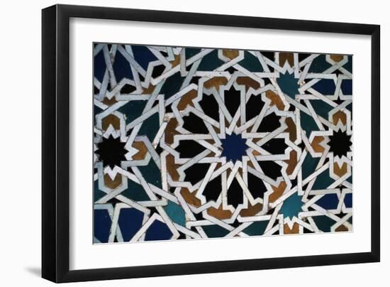 Glazed Tile, Alhambra, Granada, Andalucia, Spain-null-Framed Giclee Print