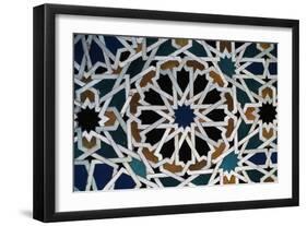 Glazed Tile, Alhambra, Granada, Andalucia, Spain-null-Framed Giclee Print