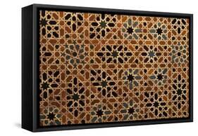 Glazed Tile, Alhambra, Granada, Andalucia, Spain-null-Framed Stretched Canvas