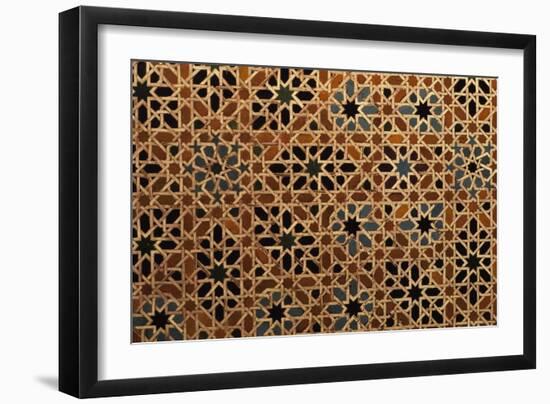 Glazed Tile, Alhambra, Granada, Andalucia, Spain-null-Framed Premium Giclee Print