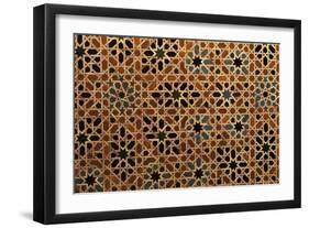 Glazed Tile, Alhambra, Granada, Andalucia, Spain-null-Framed Premium Giclee Print