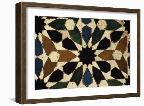 Glazed Tile, Alhambra, Granada, Andalucia, Spain-null-Framed Giclee Print