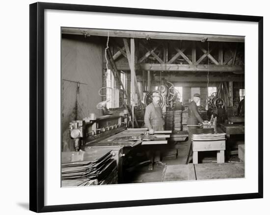 Glazier Stove Company, Machine Room, Chelsea, Mich.-null-Framed Photo