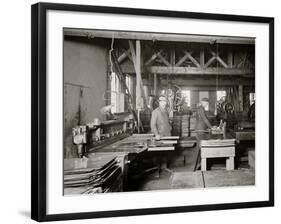 Glazier Stove Company, Machine Room, Chelsea, Mich.-null-Framed Photo