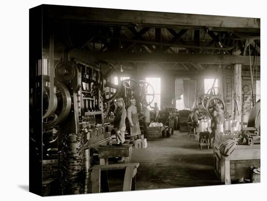 Glazier Stove Company, Machine Room, Chelsea, Mich.-null-Stretched Canvas