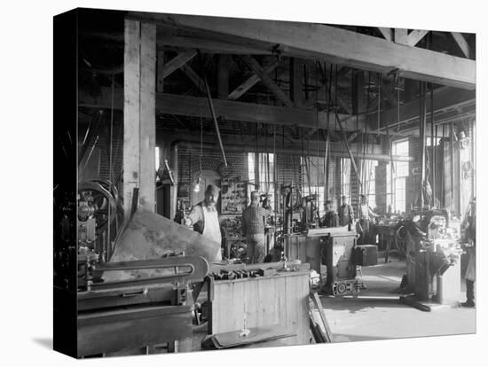 Glazier Stove Company, Machine Room, Chelsea, Mich.-null-Stretched Canvas