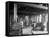 Glazier Stove Company, Machine Room, Chelsea, Mich.-null-Framed Stretched Canvas