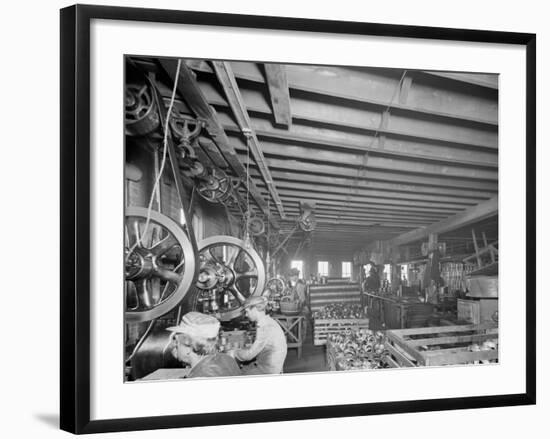 Glazier Stove Company, Tank Room, Chelsea, Mich.-null-Framed Photo