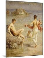 Gleaming Waters, 1910-Henry Scott Tuke-Mounted Giclee Print