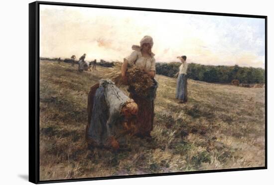 Gleaners at Sunset, 1889-Leon-Augustin Lhermitte-Framed Stretched Canvas