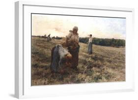 Gleaners at Sunset, 1889-Leon-Augustin Lhermitte-Framed Giclee Print