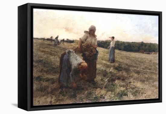 Gleaners at Sunset, 1889-Leon-Augustin Lhermitte-Framed Stretched Canvas