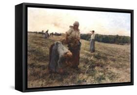 Gleaners at Sunset, 1889-Leon-Augustin Lhermitte-Framed Stretched Canvas