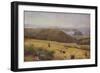 Gleaners: Coast of Somerset-John William North-Framed Giclee Print