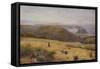 Gleaners: Coast of Somerset-John William North-Framed Stretched Canvas