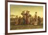 Gleaners Going Home watercolor on board-Kate Greenaway-Framed Giclee Print