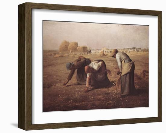Gleaners-Jean-François Millet-Framed Art Print
