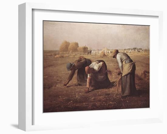 Gleaners-Jean-François Millet-Framed Art Print