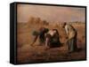 Gleaners-Jean-Fran?ois Millet-Framed Stretched Canvas