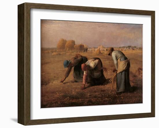 Gleaners-Jean-Fran?ois Millet-Framed Art Print