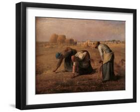 Gleaners-Jean-Fran?ois Millet-Framed Art Print