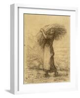 Gleaning Woman-Jean-François Millet-Framed Collectable Print