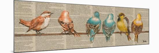 Gleeful Newsprint I-Patricia Pinto-Mounted Art Print