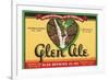 Glen Ale Label - Watkins Glen, New York-Lantern Press-Framed Art Print