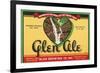 Glen Ale Label - Watkins Glen, New York-Lantern Press-Framed Art Print