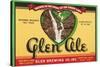 Glen Ale Label - Watkins Glen, New York-Lantern Press-Stretched Canvas