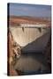 Glen Canyon Dam across Colorado River Arizona-David Wall-Stretched Canvas