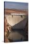 Glen Canyon Dam across Colorado River Arizona-David Wall-Stretched Canvas