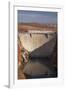 Glen Canyon Dam across Colorado River Arizona-David Wall-Framed Photographic Print