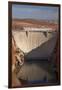 Glen Canyon Dam across Colorado River Arizona-David Wall-Framed Photographic Print