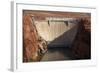 Glen Canyon Dam across Colorado River Arizona-David Wall-Framed Photographic Print