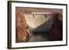 Glen Canyon Dam across Colorado River Arizona-David Wall-Framed Photographic Print