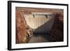 Glen Canyon Dam across Colorado River Arizona-David Wall-Framed Photographic Print