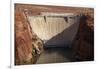 Glen Canyon Dam across Colorado River Arizona-David Wall-Framed Premium Photographic Print