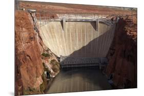 Glen Canyon Dam across Colorado River Arizona-David Wall-Mounted Premium Photographic Print