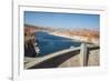 Glen Canyon Dam on the Colorado River in Northern Arizona with Lake Powell in the Background-Michael Runkel-Framed Photographic Print