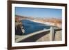Glen Canyon Dam on the Colorado River in Northern Arizona with Lake Powell in the Background-Michael Runkel-Framed Photographic Print