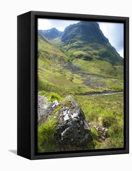 Glen Coe, South of Fort William, Scotlish Highlands, Scotland, United Kingdom, Europe-Andrew Stewart-Framed Stretched Canvas