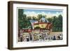 Glen Echo, Maryland - Crowds in Line at Glen Echo Park Gates-Lantern Press-Framed Art Print