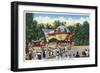 Glen Echo, Maryland - Crowds in Line at Glen Echo Park Gates-Lantern Press-Framed Art Print