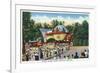 Glen Echo, Maryland - Crowds in Line at Glen Echo Park Gates-Lantern Press-Framed Premium Giclee Print