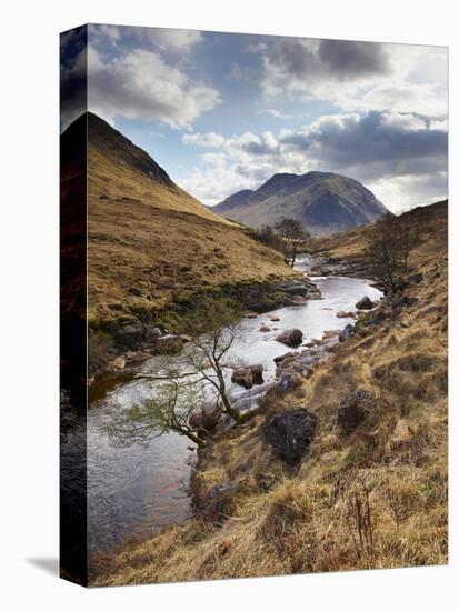 Glen Etive, Near Glen Coe (Glencoe), Highland Region, Scotland, United Kingdom, Europe-Patrick Dieudonne-Stretched Canvas