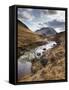 Glen Etive, Near Glen Coe (Glencoe), Highland Region, Scotland, United Kingdom, Europe-Patrick Dieudonne-Framed Stretched Canvas