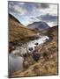 Glen Etive, Near Glen Coe (Glencoe), Highland Region, Scotland, United Kingdom, Europe-Patrick Dieudonne-Mounted Photographic Print