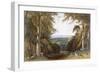 Glen in Windsor Park Near Bishops Gate, from 'Views of Windsor, Eton and Virginia Water', C.1827-30-William Daniell-Framed Giclee Print