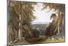 Glen in Windsor Park Near Bishops Gate, from 'Views of Windsor, Eton and Virginia Water', C.1827-30-William Daniell-Mounted Giclee Print